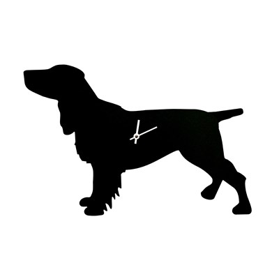 400x400 Wagging Tail Dog Clock In Spaniel