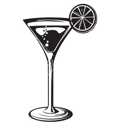 Cocktail Glass Silhouette at GetDrawings | Free download