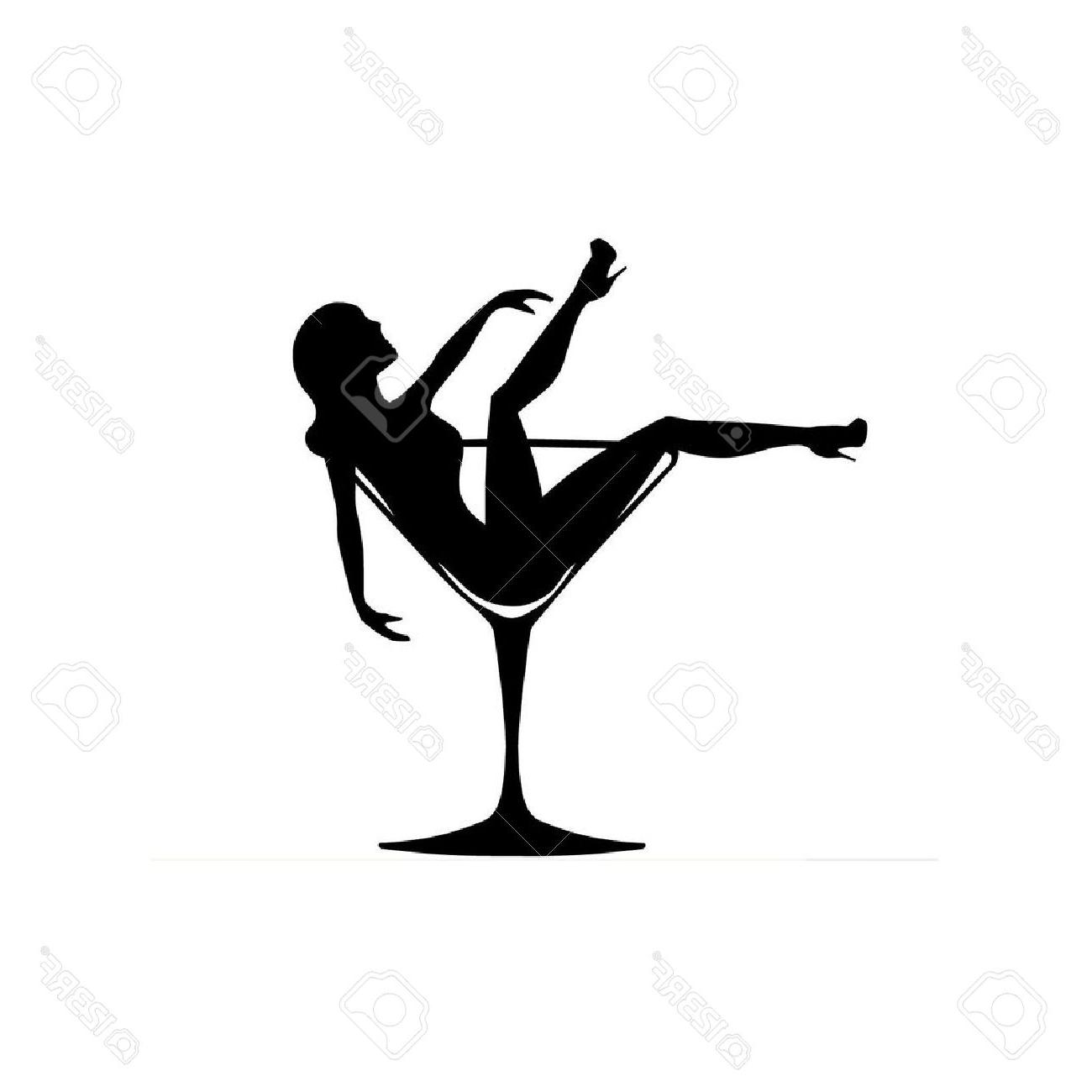 1300x1300 Clipart Girl In Martini Glass Unique Drawing With A Vector Library