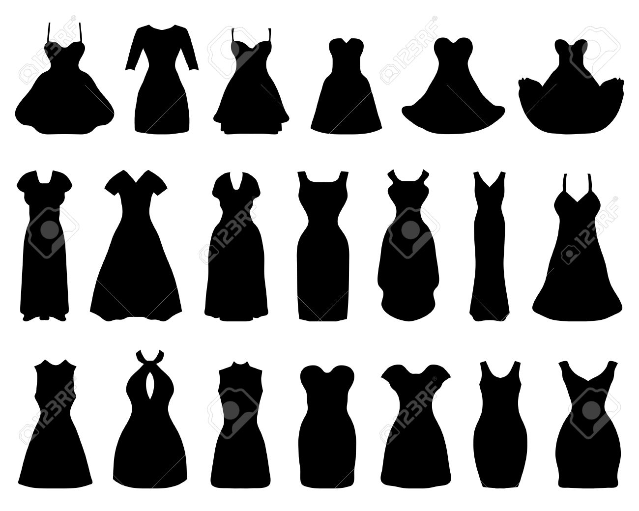 1300x1040 Black Dress Clipart Cocktail Dress