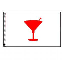 250x250 Cocktail Silhouette Flag