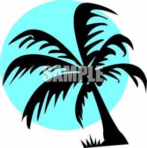 299x300 Coconut Tree Silhouette Clipart