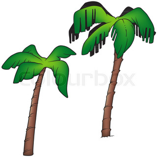 320x320 Coconut Palm Tree Silhouette