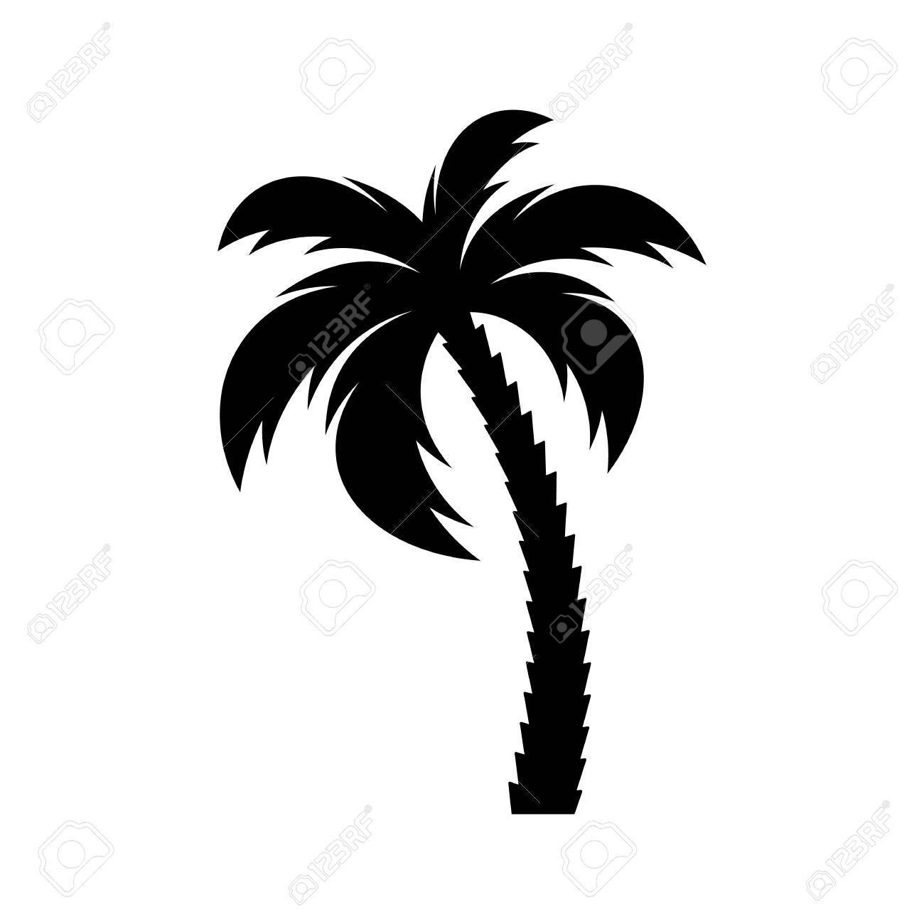 1300x1300 Simple Palm Tree Silhouette