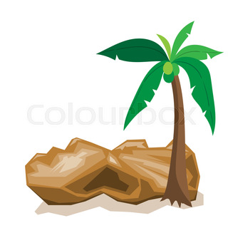 320x320 Silhouettes Of Palm Trees Stock Vector Colourbox