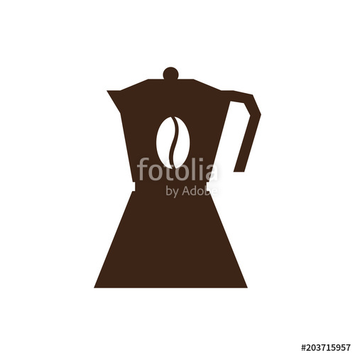 500x500 Isolated Coffee Pot Silhouette Stock Image And Royalty Free