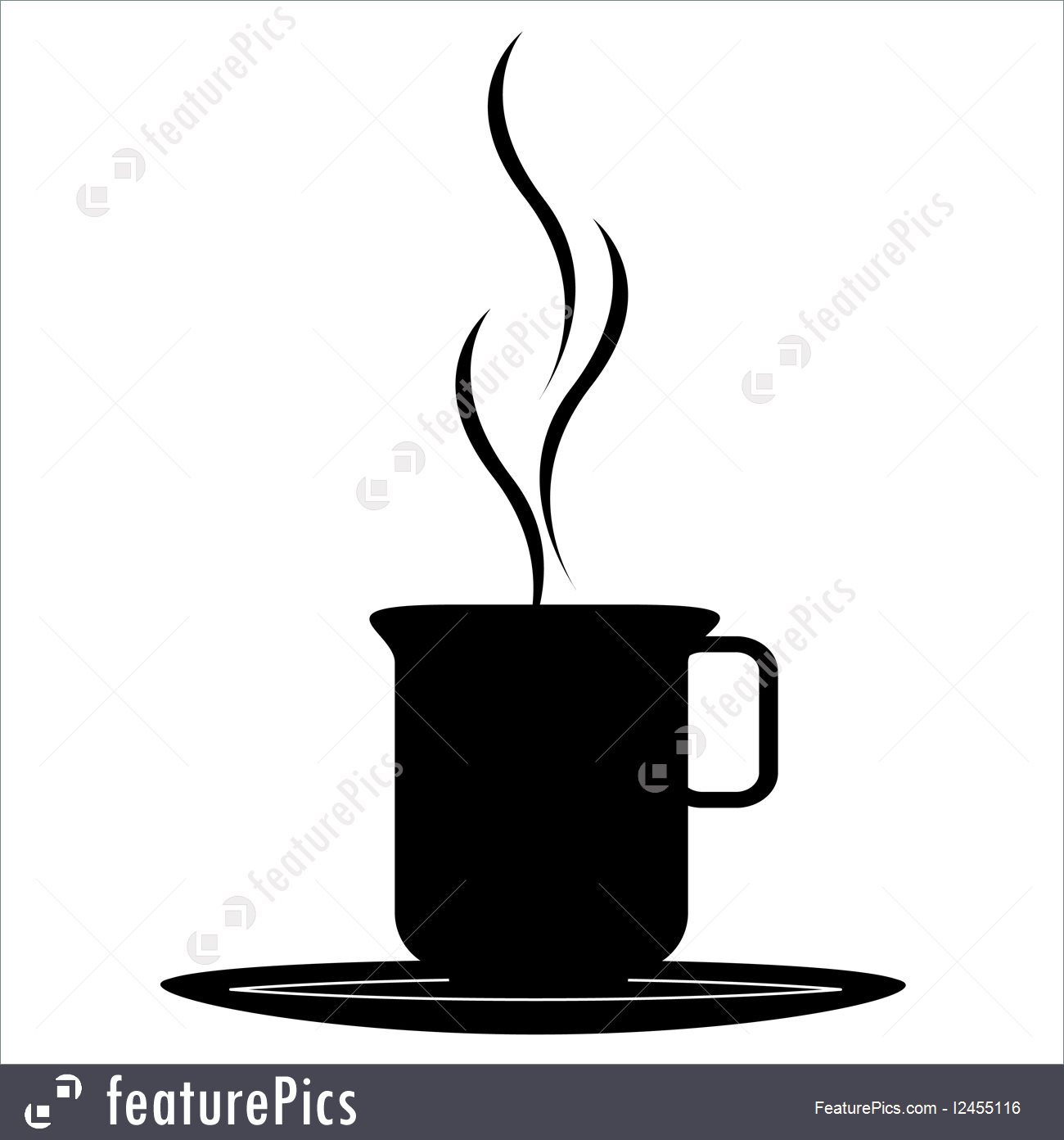 1300x1392 Coffee Cup Silhouette Illustration