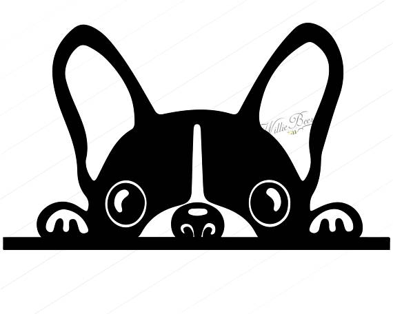 570x456 Peeking Dog Svg Silhouette Clipart Canine Family Pet Dog