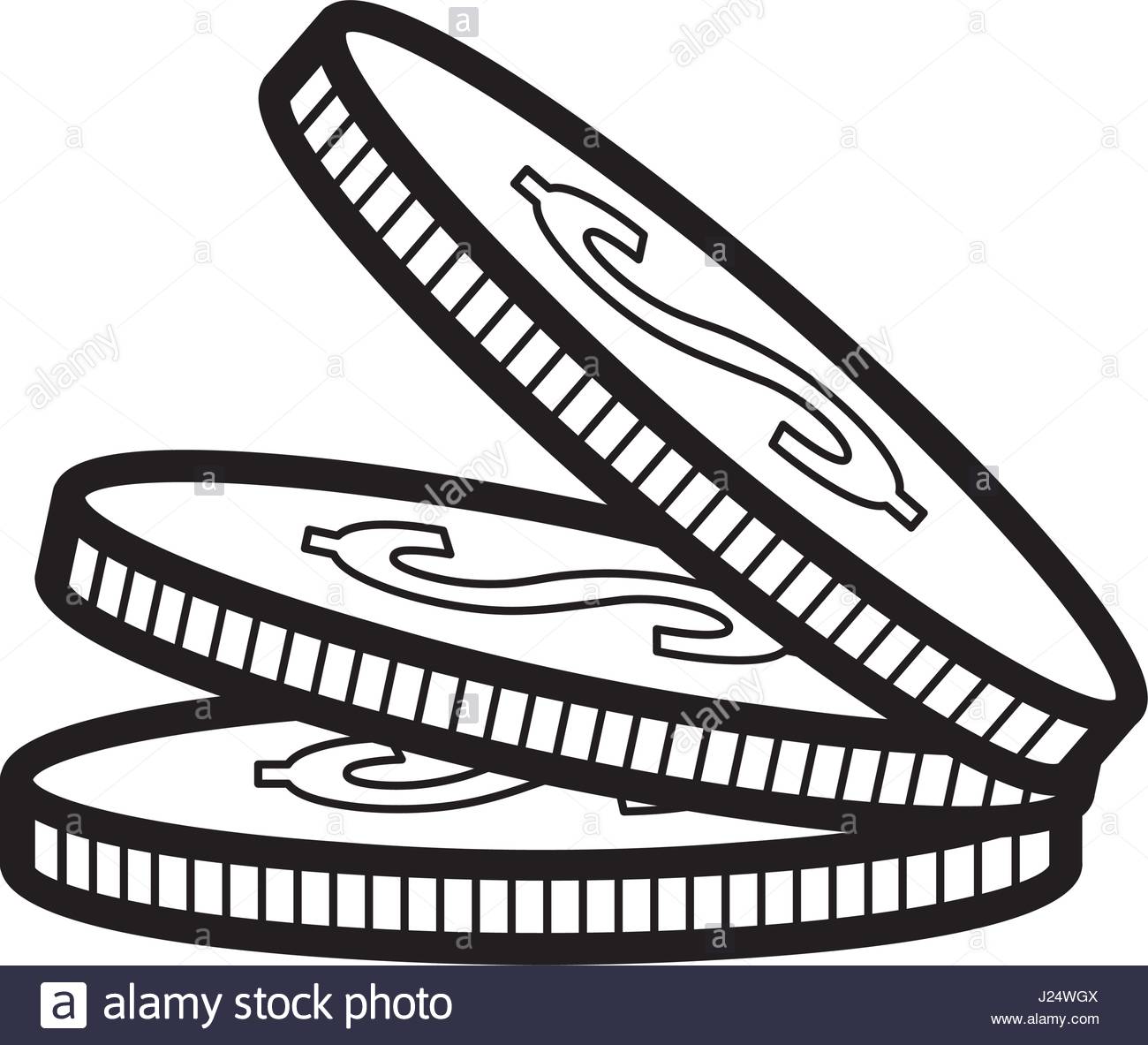 1300x1183 Silhouette Coins Money Save Stock Vector Art Amp Illustration