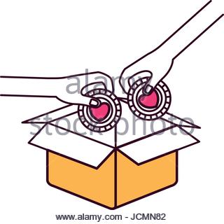 320x320 Silhouette Color Sections Pair Hands Holding A Happy Faces Symbol