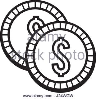 309x320 Silhouette Metal Coins Money Save Stock Vector Art Amp Illustration