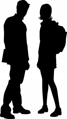 225x400 Silhouette Students By Clipart Panda