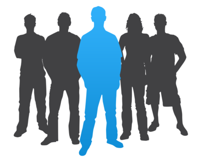 400x325 College Student Silhouette Man Leader Casual Silhouette 400 Wht1