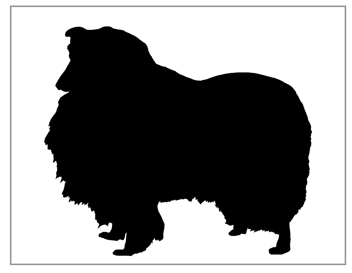 1203x933 Collie Silhouettes