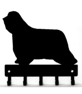 350x400 Dog Breed Silhouette Wall Hanging Magnetic Memo Bearded Collie