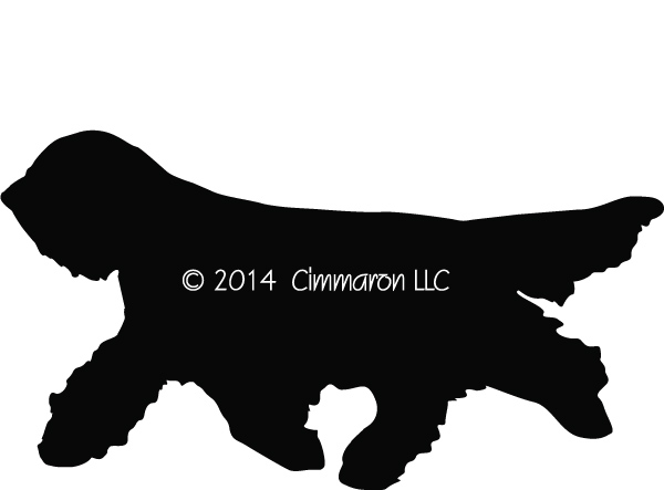 600x443 Bearded Collie Gaiting Silhouette Sweatshirt