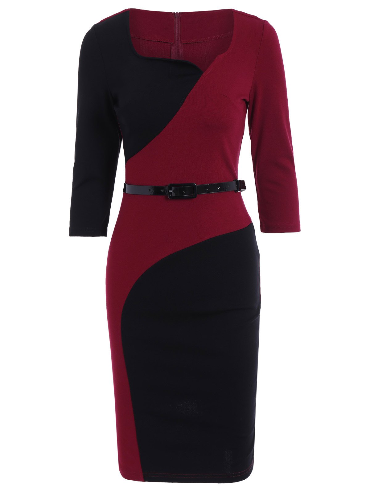 1200x1596 Color Block Pencil Dress