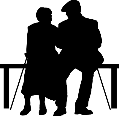 401x391 Silhouette Senior Couple Healthy Colorado Insurance