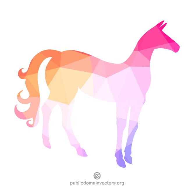 660x660 Colored Horse Silhouette Clip Art
