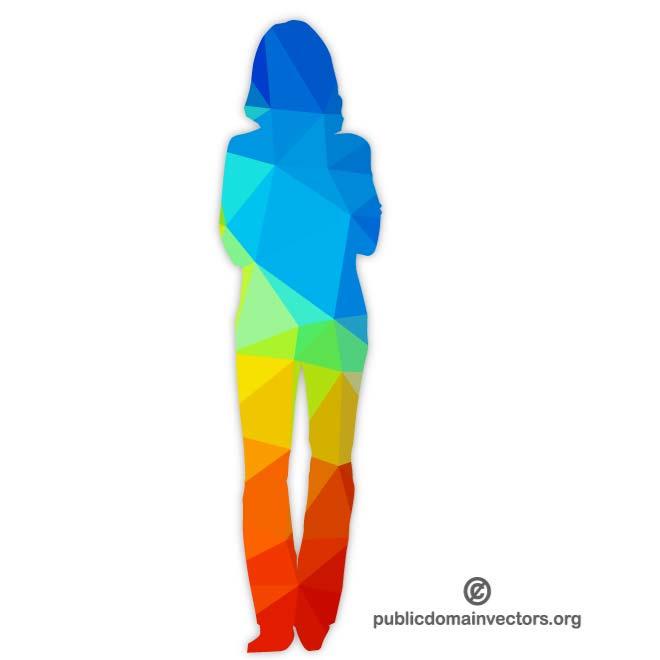 660x660 Colored Silhouette Of A Lady