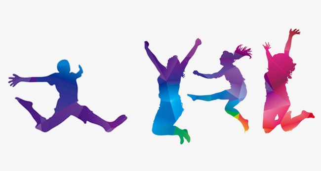 650x347 Colorful Silhouette Figures, Bright, Color, Character Png Image