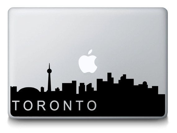 570x428 Toronto Ontario Canada Skyline City Silhouette Macbook Mac Laptop