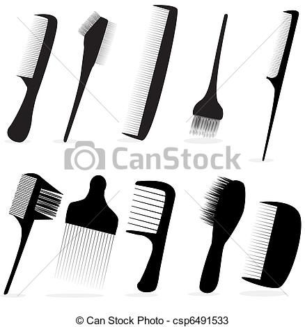 438x470 Vectors Of Collection Beauty Hair Salon Or Barber Comb Vector