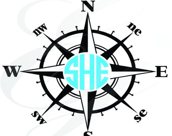 340x270 Compass Rose Svg Etsy