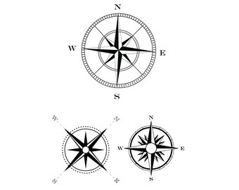 340x270 Compass Svg Etsy
