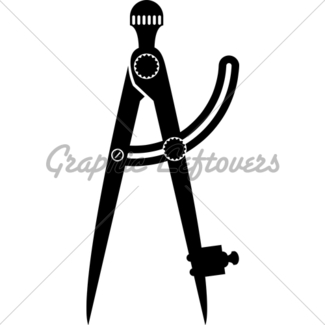 325x325 Drawing Compass (Silhouette) Gl Stock Images