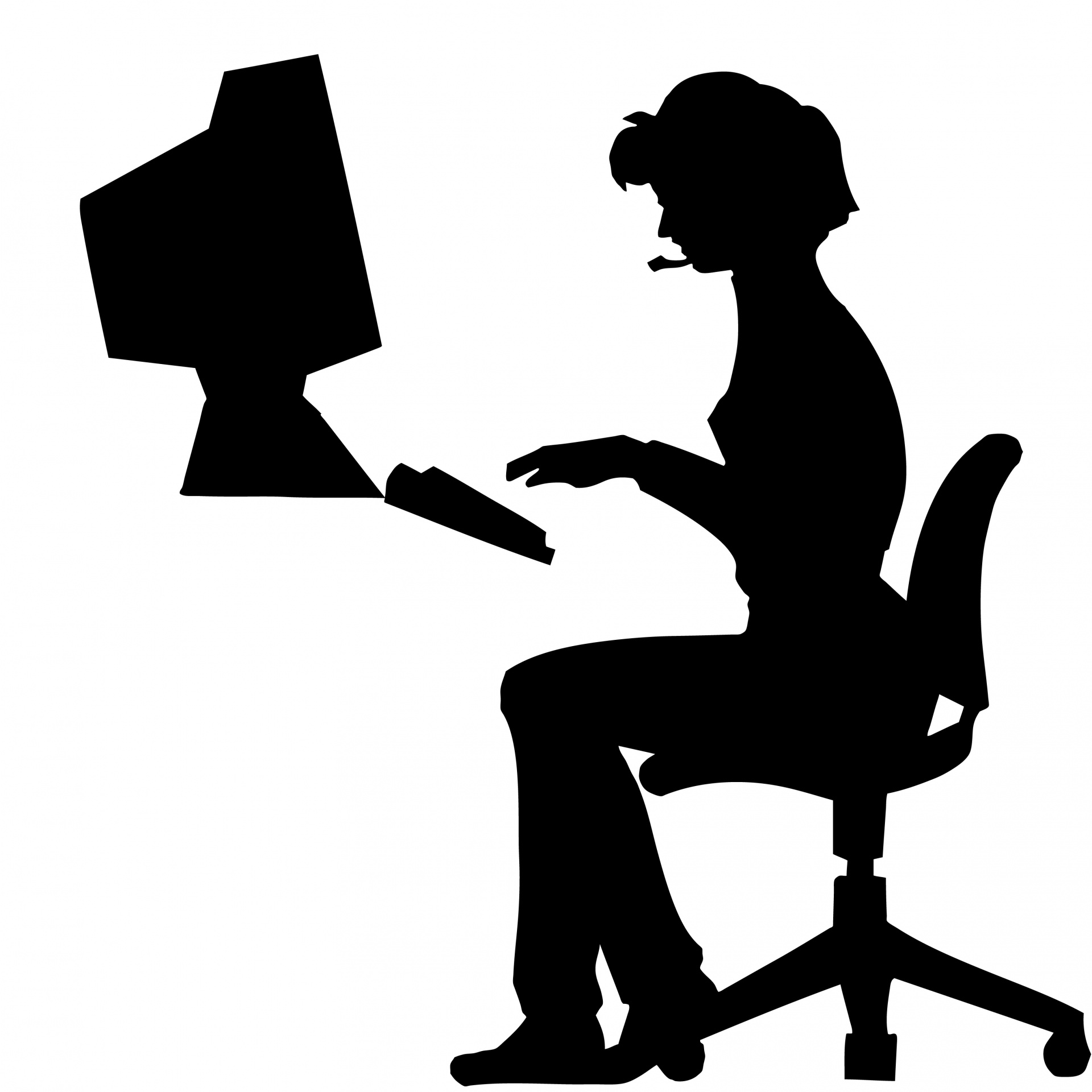 1920x1920 Woman Typing Office Computer Free Stock Photo