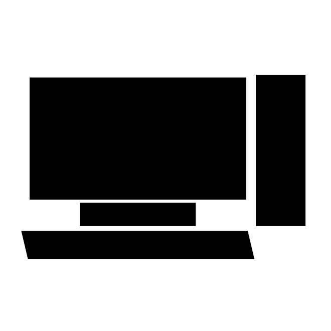660x660 Computer Silhouette