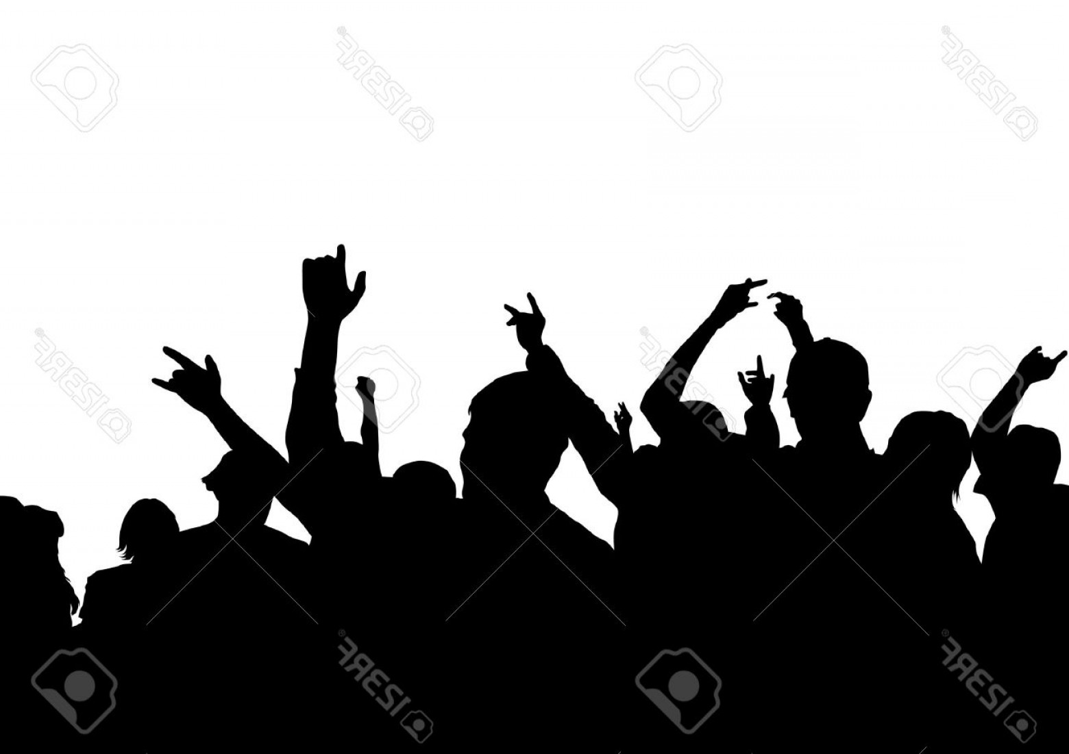 1560x1101 Concert Crowd Silhouette Vector Arenawp