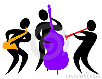 400x311 Jazz Band Clipart Free Silhouette