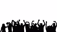 240x134 Concert Crowd Silhouette ~ Hi Res Video