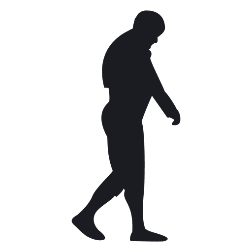 512x512 Man Silhouette Walking Casual