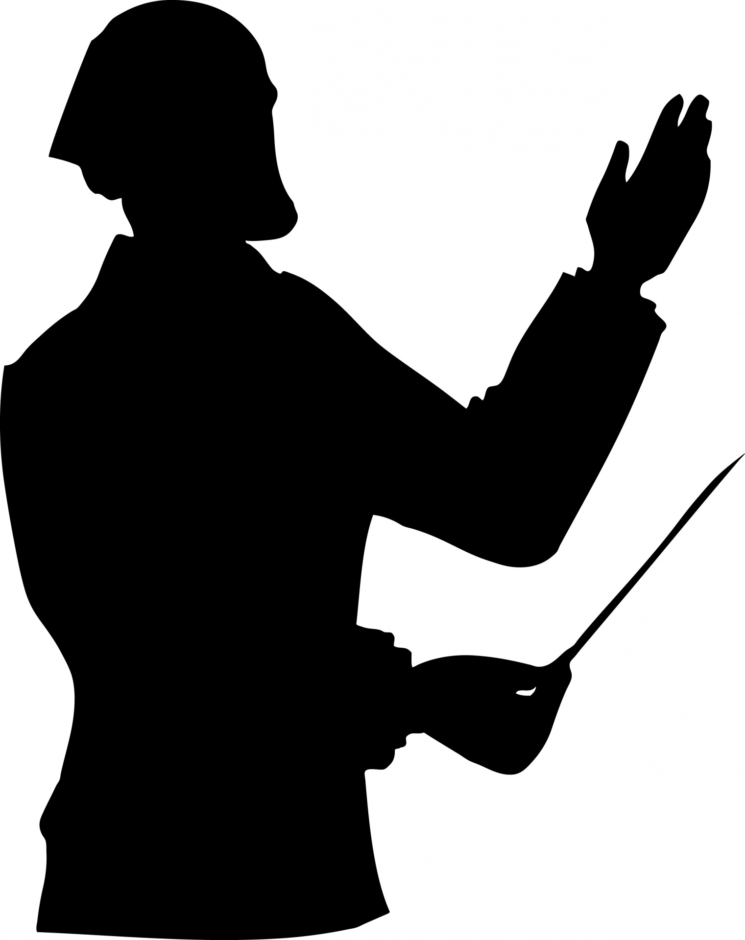 1521x1920 Music Conductor Silhouette Free Stock Photo