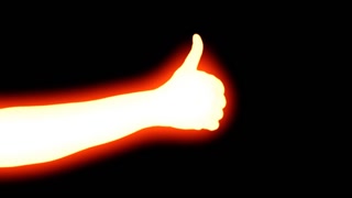 320x180 Zombie Glow Orchestra Hands Silhouette. Silhouette Shot