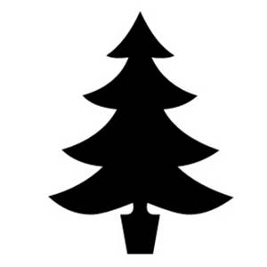 300x300 Black Pine Tree Clipart