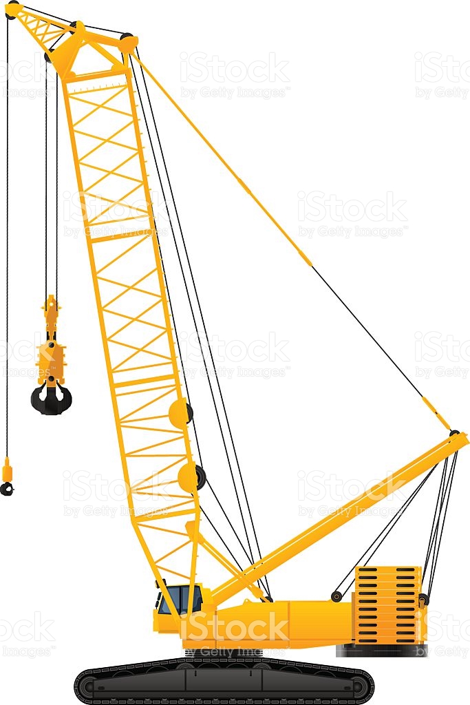 683x1024 Crane Clipart Working