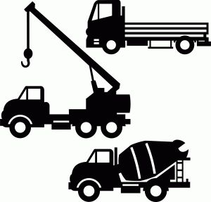 300x287 Transport Construction Set 1 Silhouette Design, Silhouettes