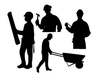 340x270 Construction Workers Svg Dxf File Instant Download Silhouette