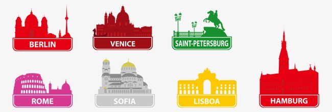 650x219 Vector Construction Silhouette Abroad, Vector, National Building