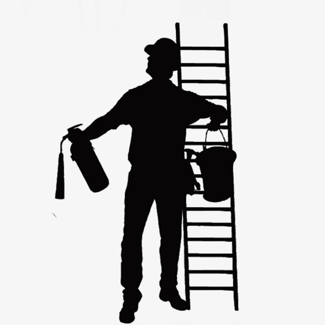 650x651 Worker Silhouette, Action Silhouette, Character Gesture