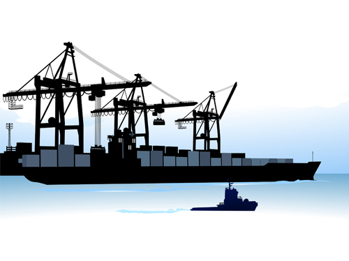 500x374 Set Of Container Shipping Elements Vector 05