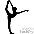 120x120 Royalty Free Ballet Split Jump Silhouette 168815 Vector Clip Art