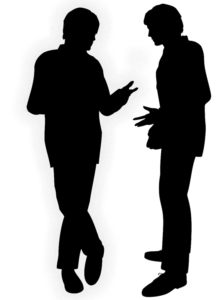 Conversation Silhouette at GetDrawings | Free download