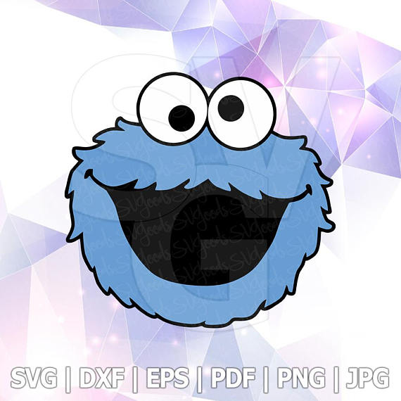 570x570 Svg Png Sesame Street Cookie Monster Layered Cut Files Cricut