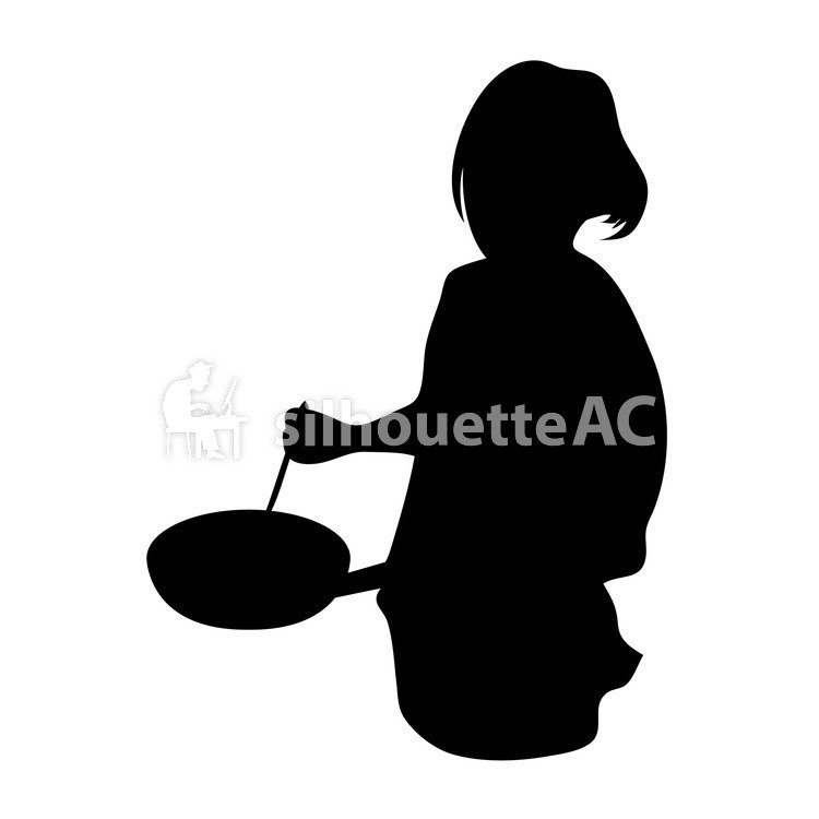 750x750 Free Silhouette Vector Cooking, Kitchen