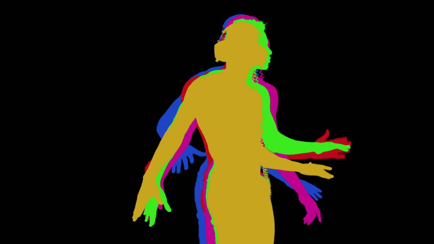 852x480 Shadow Silhouette Of A Cool Guy Dancing Stock Footage Video